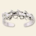 Cantering Horse Cuff Bracelet